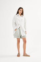 Rabens Saloner short nata grey cloud