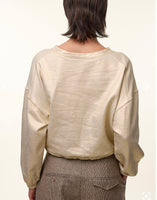 Femmes du sud collin sweater gold