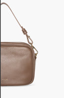 Janice leren crossbody bruce taupe