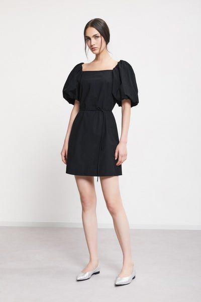 Ottodame poplin short dress zwart