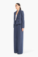 Janice korte blazer stan blauw streep