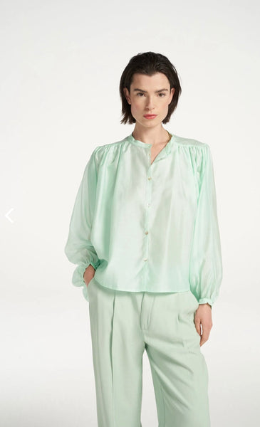 Femmes du sud Blouse genevie light green