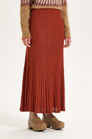 Maliparmi merino ribbed blend skirt