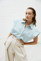 Aimee the label billie blouse blue