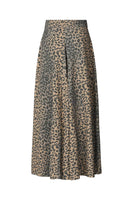 Rabens Saloner natja leopard print button skirt