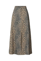 Rabens Saloner natja leopard print button skirt