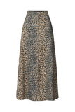 Rabens Saloner natja leopard print button skirt