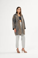 Rabens Saloner jacqlin leopard coat