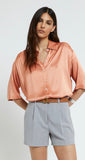 Ottodame viscose blouse pesca