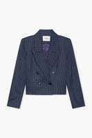 Janice korte blazer stan blauw streep