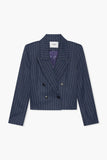 Janice korte blazer stan blauw streep