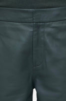 Closed leather relaxed pants jurdy pini green